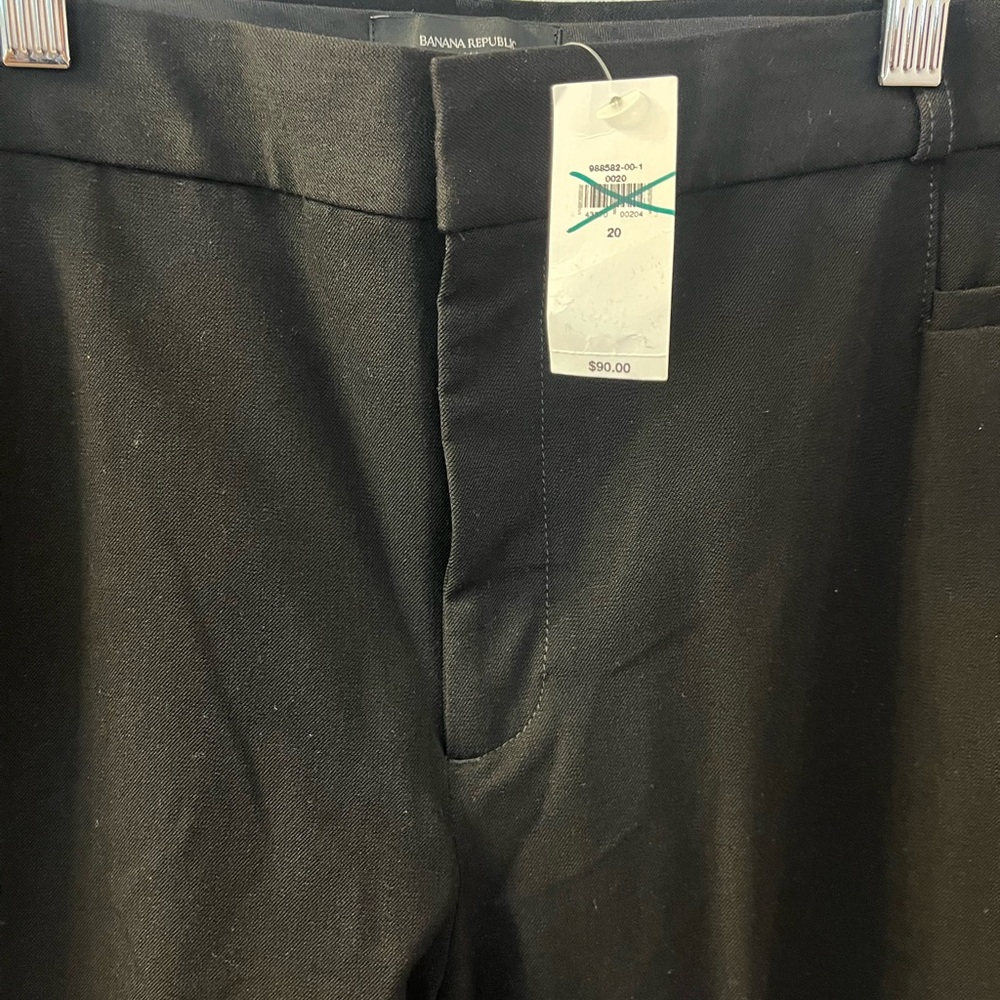 Banana Republic Black Dress Pants- Sloan Size 20- NWT Retail $90 - Picture 2 of 5